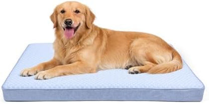 Cooling Dog Bed for Large Dogs, Orthopedic Memory Foam Pet Bed for Crate with Removable Washable Cover,Ideal for Arthritic Dogs (Cooling Fabric, X-Large-41"x 29" x 4") by ABETTERLIFEWITHPET