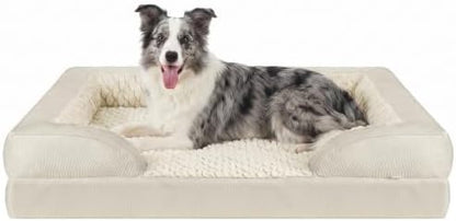 INVENHO L Plus Orthopedic Dog Bed for Large Dogs, Washable Dog Sofa with Egg-Crate Foam, Waterproof Lining and Non-Skid Bottom by INVENHO