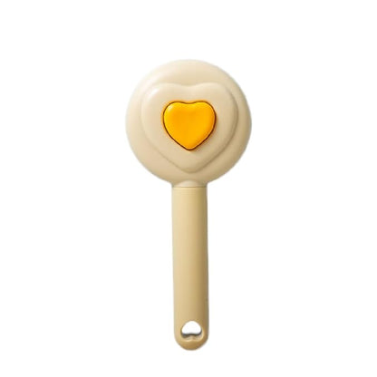 Self Cleaning Slicker Brush, Dog Cat Bunny Pet Grooming Shedding Brush，Deshedding Pet Supplies Accessories (Apricot)