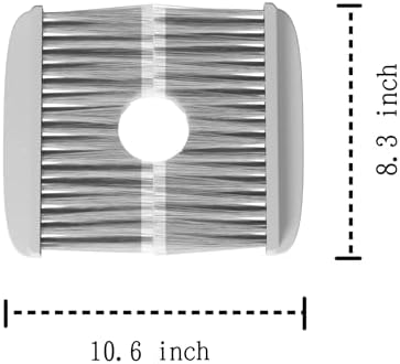 Pet Door Brush for Cat Door and Indoor Door Frame, Self Cleaning Hair Catcher, Gentle Grooming Grey, Plastic and Nylon Bristles (2) - Image 2