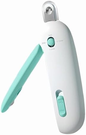 Adjustable Cat Nail Clipper to Avoid Excessive Cutting, Cat Nail Trimmer with Nail File, Pet Nail Clippers for Kitten Bunny Guinea Pig Rabbit Ferret (Blue) by Unknown