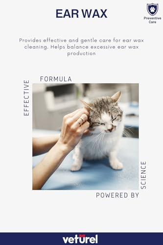 Veturel Gentle Dog Ear Care - Dog Ear Odor - Dog Ear Cleaner - Ear Wash for Dogs - Cat and Dog Ear Cleaning Solution - Soothes Itchy Ears - Removes Ear Wax - Cat Ear Care 3.4 oz - Image 4