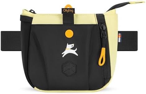 OllyDog Backcountry Day Bag | Dog Training Treat Pouch | Eco-Friendly Recycled Fabric Fanny Pack with Zipper Closure, Built-in Poop Bag Dispenser & Adjustable Waist Belt (Sol) - Image 3