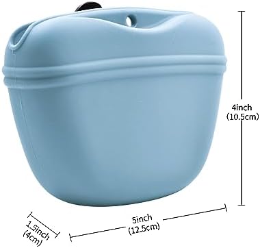 AUDWUD Silicone Dog Treat Pouch with Clicker Magnetic Closure Secure Clip - Image 5