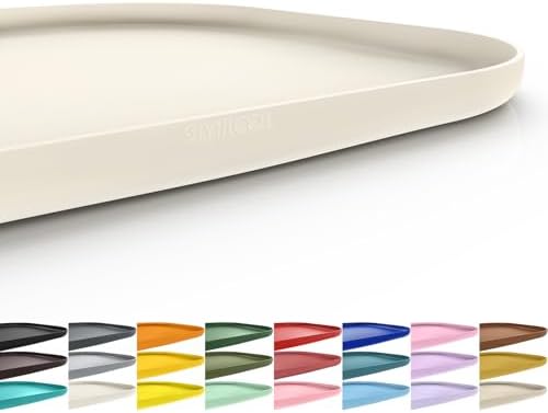 SMILOOL Waterproof Silicone Pet Food Mat with Raised Edge for Dog & Cat by smilool