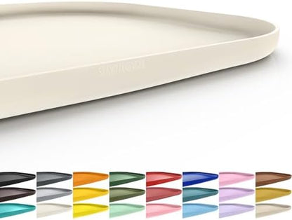 SMILOOL Waterproof Silicone Pet Food Mat with Raised Edge for Dog & Cat by smilool