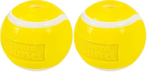 Outward Hound by Planet Dog Sport Ballz Tennis Ball Treat-Dispensing Fetch Ball Dog Toy (Pack of 2) by OutwardHound