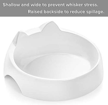 CatGuru Cat Bowls, Whisker-Friendly Cat Water Bowl, Encourages Drinking - Image 2