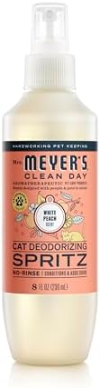 MRS. MEYER'S Clean Day Cat Deodorizing Spray, White Peach Scent, 8oz by MrsMeyers