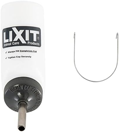 Lixit Wide Mouth BPA-Free Cage Water Bottles for Rabbits, Ferrets, Guinea Pigs, Rats, Chinchillas, Hamsters, Mice, Hedgehogs, Gerbils and Other Small Animals. (Translucent, 8 Ounce) - Image 3