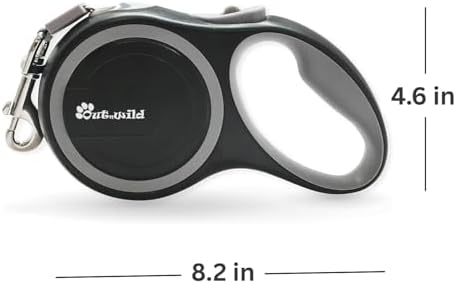 OUTnWILD Retractable Dog Leash, 16 ft Heavy Duty Dog Leash for Large Breeds/Pets Up to 110 lbs, 360° Tangle Free Design with One Touch Quick-Lock Braking System & Anti-Slip Handle. (Black, L) - Image 3