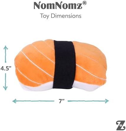 ZippyPaws NomNomz Dog Squeaky Toys to Keep Them Busy, Pet Products - Sushi - Image 5