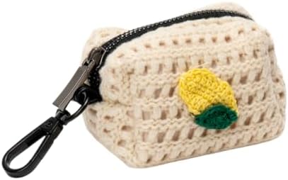 Lucy & Co. Main Squeeze Crochet Dog Poop Bag Holder and Dispenser, Clips to Leash, Water-Repellent Neoprene, Includes Refill Roll - Image 2
