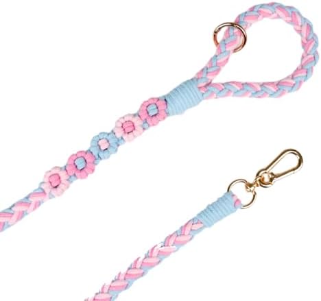 Dual Dog Leash,Double Dog 360 Swivel No Tangle Walking Leash,Comfortable Shock Absorbing Reflective Bungee for Two Dogs (Cotton Candy Dream) - Image 2