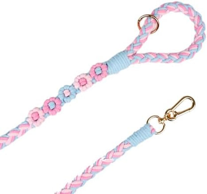 Dual Dog Leash,Double Dog 360 Swivel No Tangle Walking Leash,Comfortable Shock Absorbing Reflective Bungee for Two Dogs (Cotton Candy Dream) - Image 2