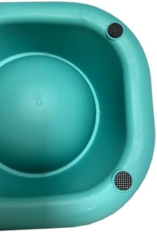 Raised Cat Bowl, No Spill Stainless Steel Elevated Food Bowls Blue - Image 3