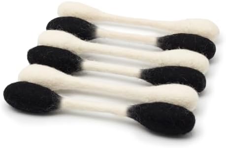 Glaciart One Swabs Cat Toys with Catnip - 6 Pk | Durable for Chew, Cute Cat Toys Interactive Kitty for Boredom, Exercise, & Play | Filled w/Organic Catnip for Anxiety & as Digestive Aid | Gift Idea by GlaciartOne