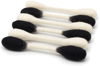 Glaciart One Swabs Cat Toys with Catnip - 6 Pk | Durable for Chew, Cute Cat Toys Interactive Kitty for Boredom, Exercise, & Play | Filled w/Organic Catnip for Anxiety & as Digestive Aid | Gift Idea by GlaciartOne