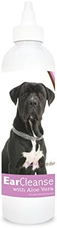 Healthy Breeds Cane Corso Ear Cleanse with Aloe Vera Sweet Pea and Vanilla 8 oz by HealthyBreeds