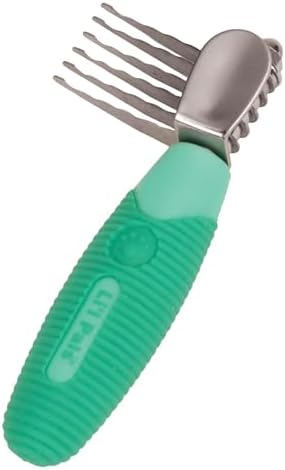 Coastal Pet Li'l Pals Stainless Steel De-Matting Comb - Easy-Grip Handle for Pet Grooming Small Dogs by CoastalPet
