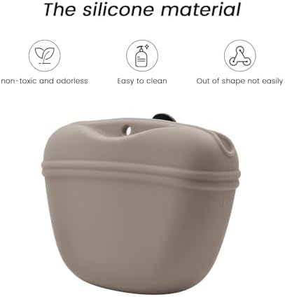 AUDWUD Silicone Dog Treat Pouch with Clicker Magnetic Closure Secure Clip - Image 2