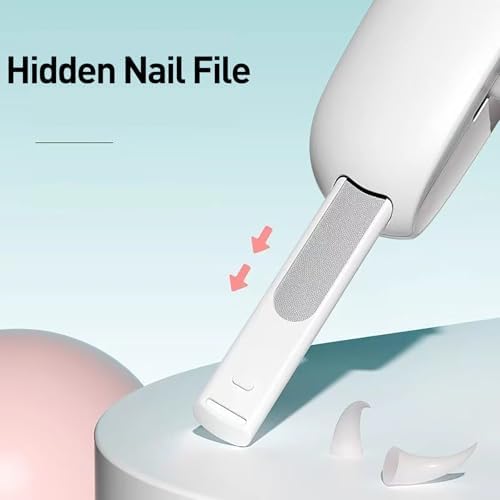 Cat Nail Clipper | Cat Nail Trimmer with Clipping Debris Storage, Adjustable Sizes, Hidden Nail File, Round Hole Blade for Injury-Free Grooming Tool for Pets, Pink - Image 5