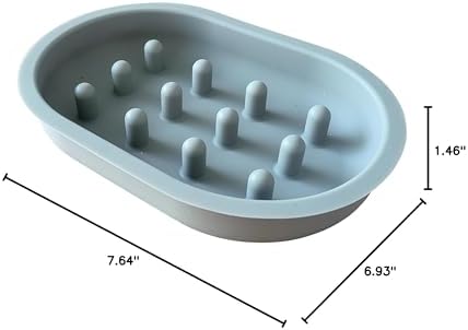 Slow Feeder Bowl - Compatible with Sureflap Surefeed Feeders, BPA & Silicone, Non-Slip, Dishwasher Safe, Promotes Healthy Eating, Cat, Small & Med Breed, Gray - Image 6