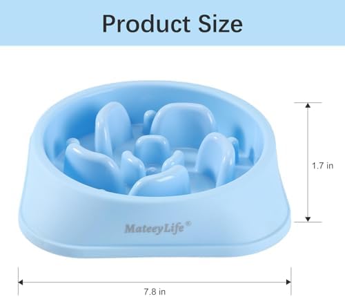 MateeyLife 2-Pack Slow Feeder Dog Bowls, 2 Cups, Dog Puzzle Feeder Bowl - Image 3