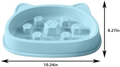 Slow Feeder Dog Bowls, 2PCS Interactive Anti-Choking Dog Food Bowls, Puzzle Maze Food Bowl Slow Feeding Bloat Stop, Non-Slip Slow Eating Pet Bowl for Small Medium Large Dogs & Cats (Blue,Gray) - Image 2