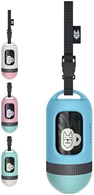 SVD.PET Dog Poop Bag Dispenser, Retractable Poop Bag Holder, Blue/Jade by SVDPET
