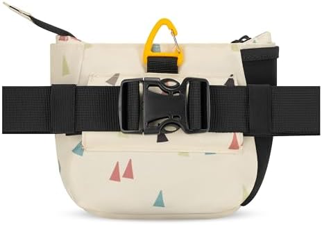 OllyDog Backcountry Day Bag | Dog Training Treat Pouch | Eco-Friendly Recycled Fabric Fanny Pack with Zipper Closure, Built-in Poop Bag Dispenser & Adjustable Waist Belt (Terrazzo) - Image 5