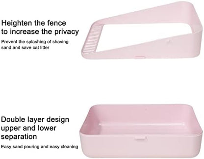Sfozstra Small Cat Litter Box: Removable Tray for Cats Under 8 lbs - Image 5