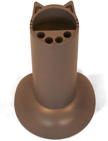 Feline Ruff Cat Teaser Wand Holder. Keep Cats Safe with This Unique Cat Toy Storage Solution. Organize Feather Cat Wand Toys. Patent Pending (Gray) by Feline+Ruff