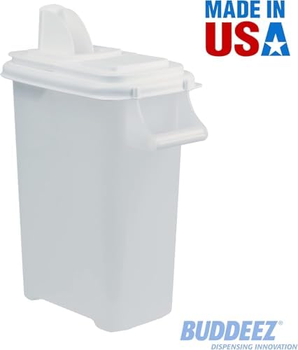 Buddeez Pet Food Storage Container, 16 lb, with Pour Spout for Bird Seed - Image 7