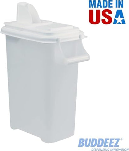 Buddeez Pet Food Storage Container, 16 lb, with Pour Spout for Bird Seed - Image 7