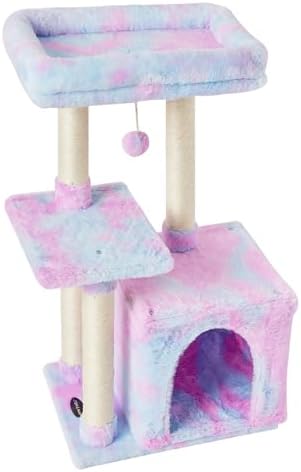Cute Cat Tree Kitten Cat Tower Condo Cat Furniture Sisal Scratching Posts R by FISHNAPthemeaningisthatcatliketoeatfishandhaveanaphopeyourbabylikeit