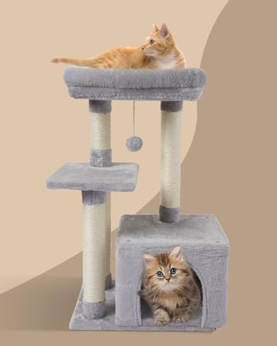 Cute Cat Tree Kitten Cat Tower Condo Cat Furniture Sisal Scratching Posts G - Image 3