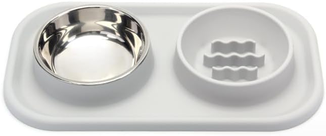 Collapsible Slow Food Dog Bowl, Double Sided Pet Licking Tray, Suitable for Dry Food, Wet Food and Raw Food, Slows Down Pet Eating, Prevents Overfeeding, Suitable for Small, Medium and Large Dogs.
