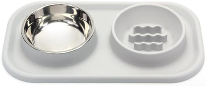 Collapsible Slow Food Dog Bowl, Double Sided Pet Licking Tray, Suitable for Dry Food, Wet Food and Raw Food, Slows Down Pet Eating, Prevents Overfeeding, Suitable for Small, Medium and Large Dogs.