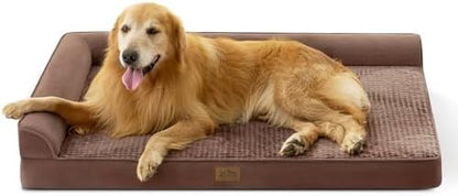 COZY KISS Orthopedic Dog Bed for Extra Large Dogs, L Shaped XXL 48x35 inch by COZYKISS