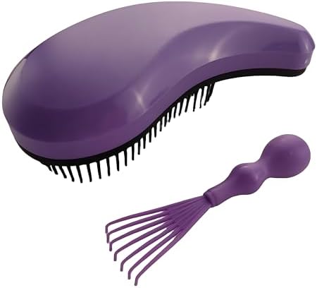 Puppy Brush for Small Dogs - Soft Dog Brush (Light Purple) by MAEELOU
