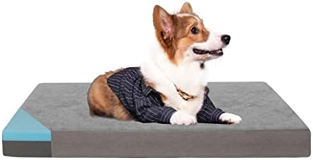 Orthopedic Memory Foam Dog Bed, Cooling Dog Beds for Medium Dogs -Waterproof Pet Bed for Crate with Removable Washable Cover, M(29inch,45Lbs) by ABETTERLIFEWITHPET