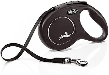 Automatic Leash Flexi New Classic M 5 M Black Tape by Flexi