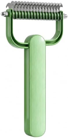 Dual-Sided Dematting Comb for Dogs & Cats, Undercoat Rake for Long Hair by Unknown