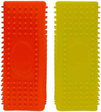 2pcs Pet Hair Remover, Dog Cat Block Roller Cleaner, Car Carpet Cleaner Brush for Small Animals, Pet Hair Removal Tool for Interior, Furniture, Sofa, Car Seat(Yellow+Orange) by WOPPOWFINDWHATYOULOVE