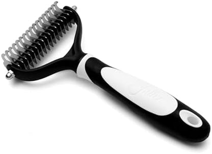 Fuller Brush Pet Dematting Comb – Stainless Steel Blades Remove Tangles, Knots & Mats – Safe for Dogs & Cats with Sensitive Skin – Comfortable Grip, Easy Grooming Tool by FullerBrush