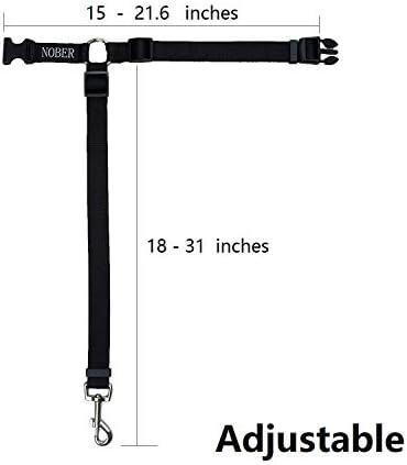 Pet Dog Cat Seat Belts, Car Headrest Restraint Adjustable Safety Leads Vehicle Seatbelt Harness 1 Pack - Image 5