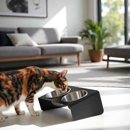 xympo Elevated Pet Bowl, for Cats and Small Dogs - Image 7