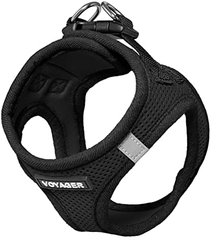 Voyager Step-in Air Dog Vest Harness - Black/Black Trim, Large - Image 4