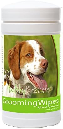 Healthy Breeds Brittany Grooming Wipes 70 Count by HealthyBreeds